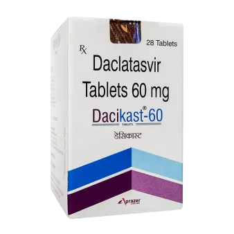 Даклатасвир (генерик Даклинза) Dacikast 60мг №28